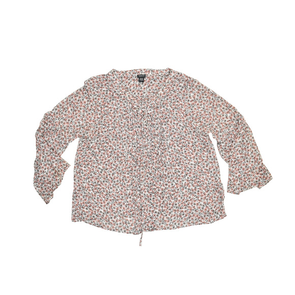 Torrid Women's Plus Size 3 Floral Bell Sleeve Blouse Top - Picture 1 of 8